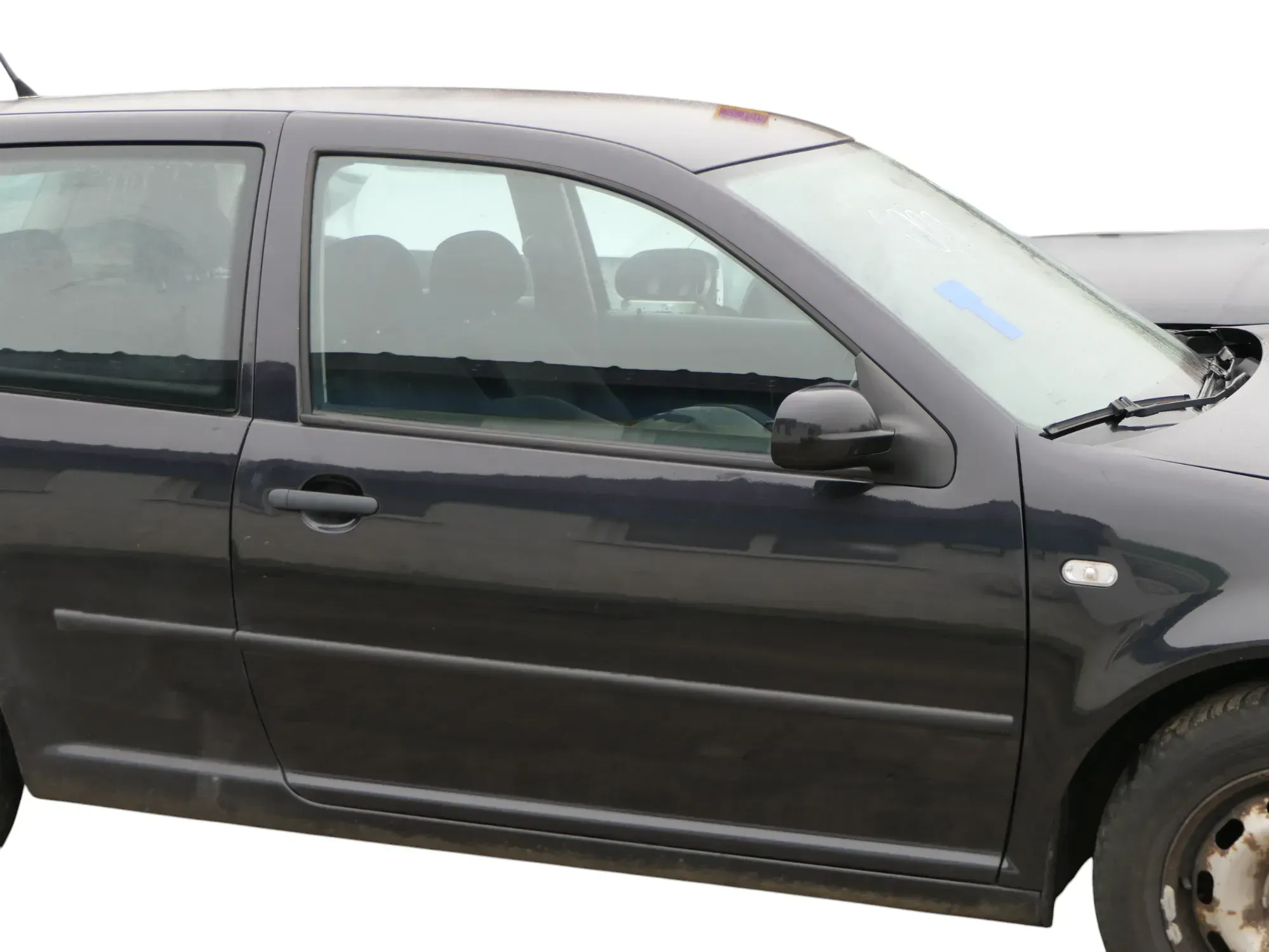 VW Golf 4 Tür vorne rechts Beifahrertür 2/3-Türer schwarz LC9Z ohnAnbauteile - Bild 1
