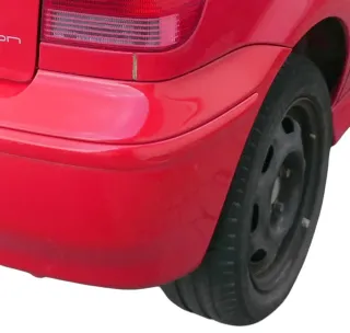 VW Polo 6N2 Stoßstange hinten Heckstoßstange Stoßfänger rot LP3G - Bild 8