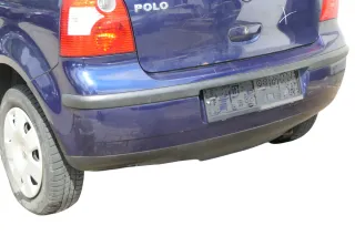 VW Polo 9N 9N3 Stoßstange Heckstoßstange hinten blau LB5N - Bild 1