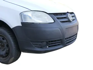 VW Fox 5Z Stoßstange vorne Stoßfänger schwarz mit Grill - Bild 9