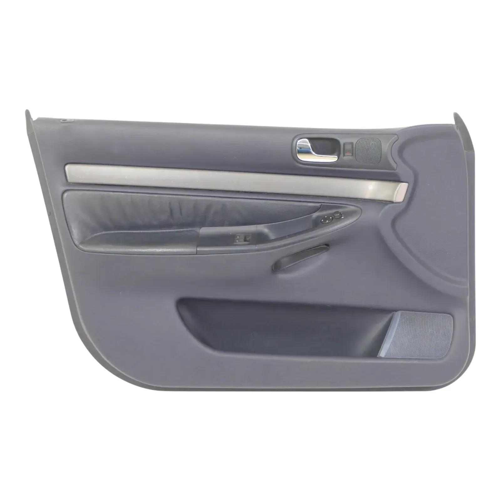 1x A6 4B Türverkleidung Verkleidung Tür vorne links Leder blau royalblau - Bild 1