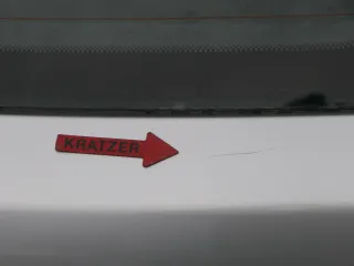 Fabia 6Y6 Schrägheck Heckklappe Kofferraumklappe hinten grau silber LF7T Scheibe - Bild 10