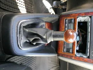 Golf 4 Bora Schaltknauf Schaltsack schwarz TDI Holz Dekor wurzelnuss klein - Bild 2
