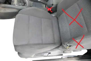 Golf 5 6 Sitzgestell Gestell Sitz Fahrersitz vorne links 2/3Türer Unterteil - Bild 1