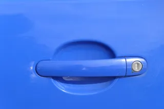 VW Polo 9N 9N3 Tür vorne links Fahrertür 4/5-Türer ohneAnbauteile blau LA5F - Bild 3