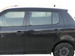 Skoda Fabia 5J Limousine Tür hinten links schwarz LF9R - ohne Anbauteile - Bild 1
