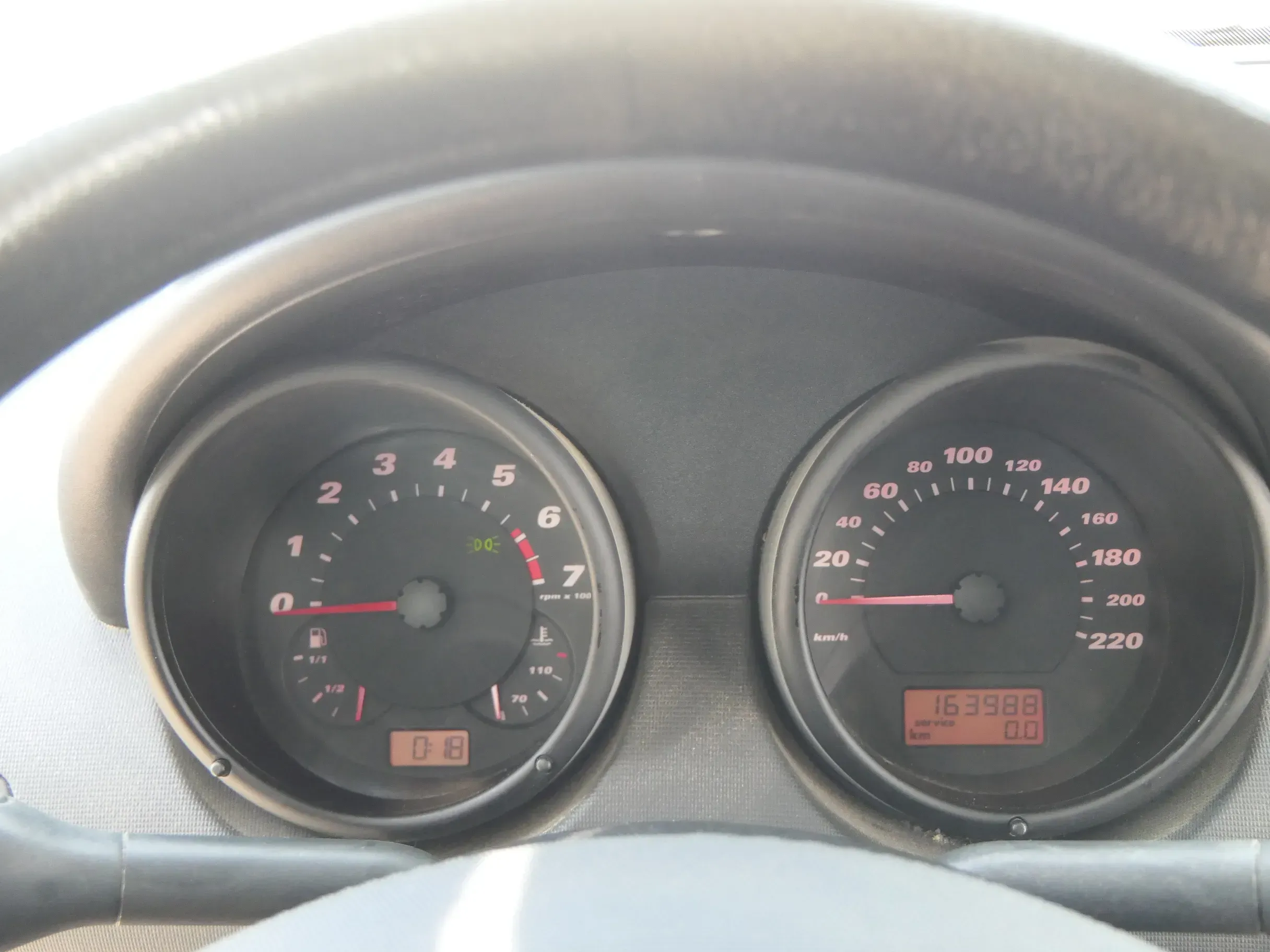 Arosa Tacho Tachometer Kombiinstrument 163.900km 6H0920800 Benziner1.0 50PS AUC - Bild 1