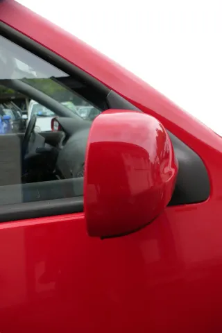 VW Golf 4 Bora manueller Spiegel vorne rechts Außenspiegel rot LP3G - Bild 4