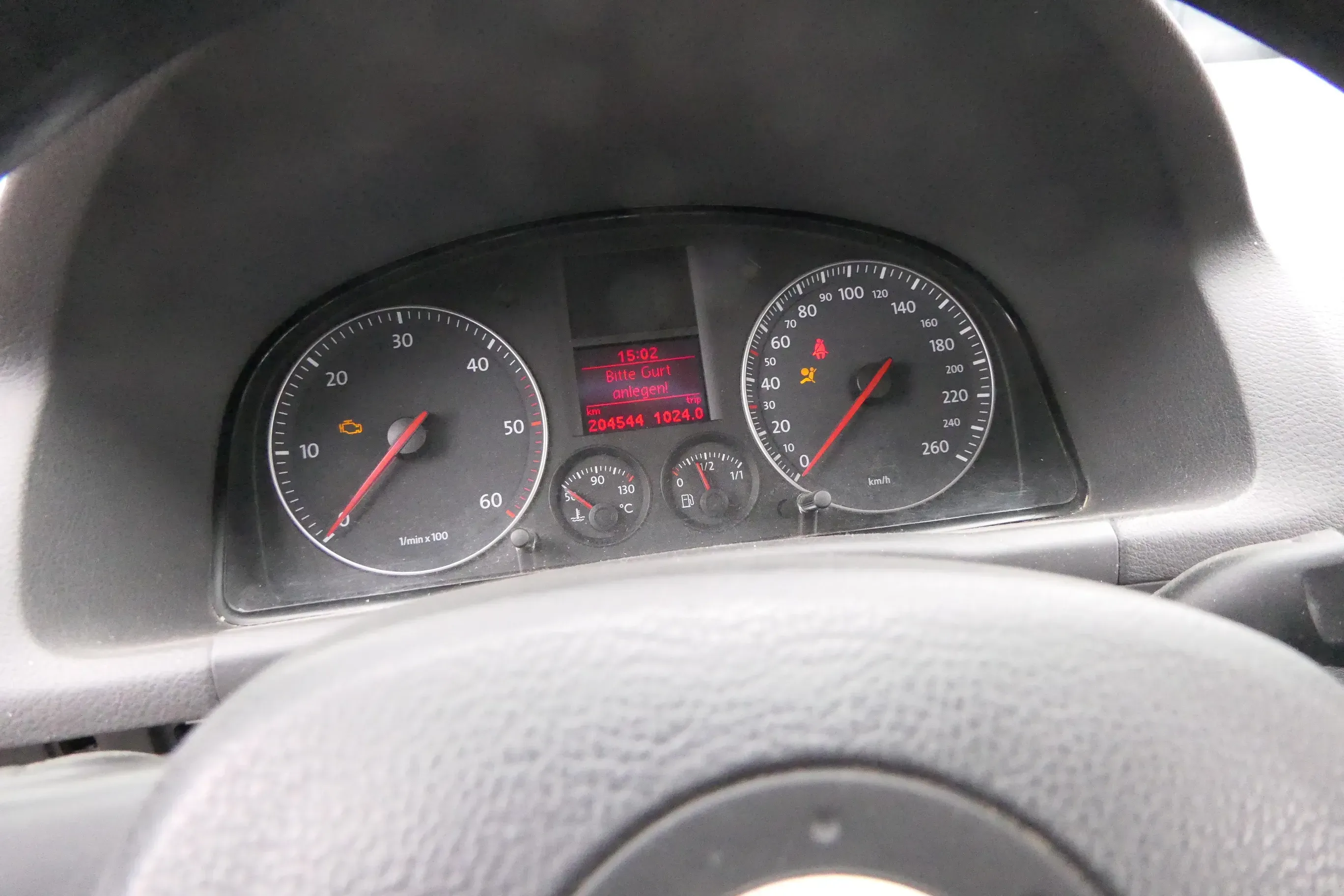 VW Touran Caddy 2K Tacho Tachometer Kombiinstrument 204.000km 1T0920872F TDI - Bild 1