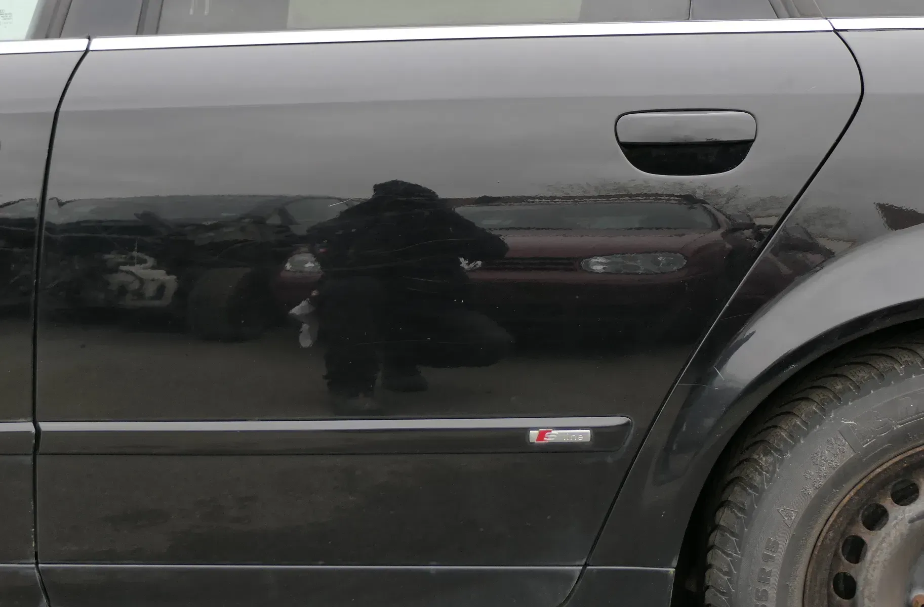 Audi A4 B6 8E Türblatt Tür hinten links schwarz LY9B Kombi+Limo -ohne Anbauteile - Bild 1