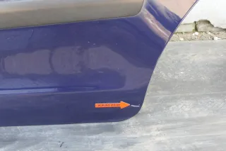 VW Polo 9N 9N3 Tür hinten links 4/5-Türer blau LB5N indigoblau - ohne Scheibe - Bild 3