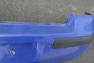 VW Golf 4 Limousine Stoßstange hinten Heckstoßstange Stoßfänger blau LW5Z jazzb - Bild 4