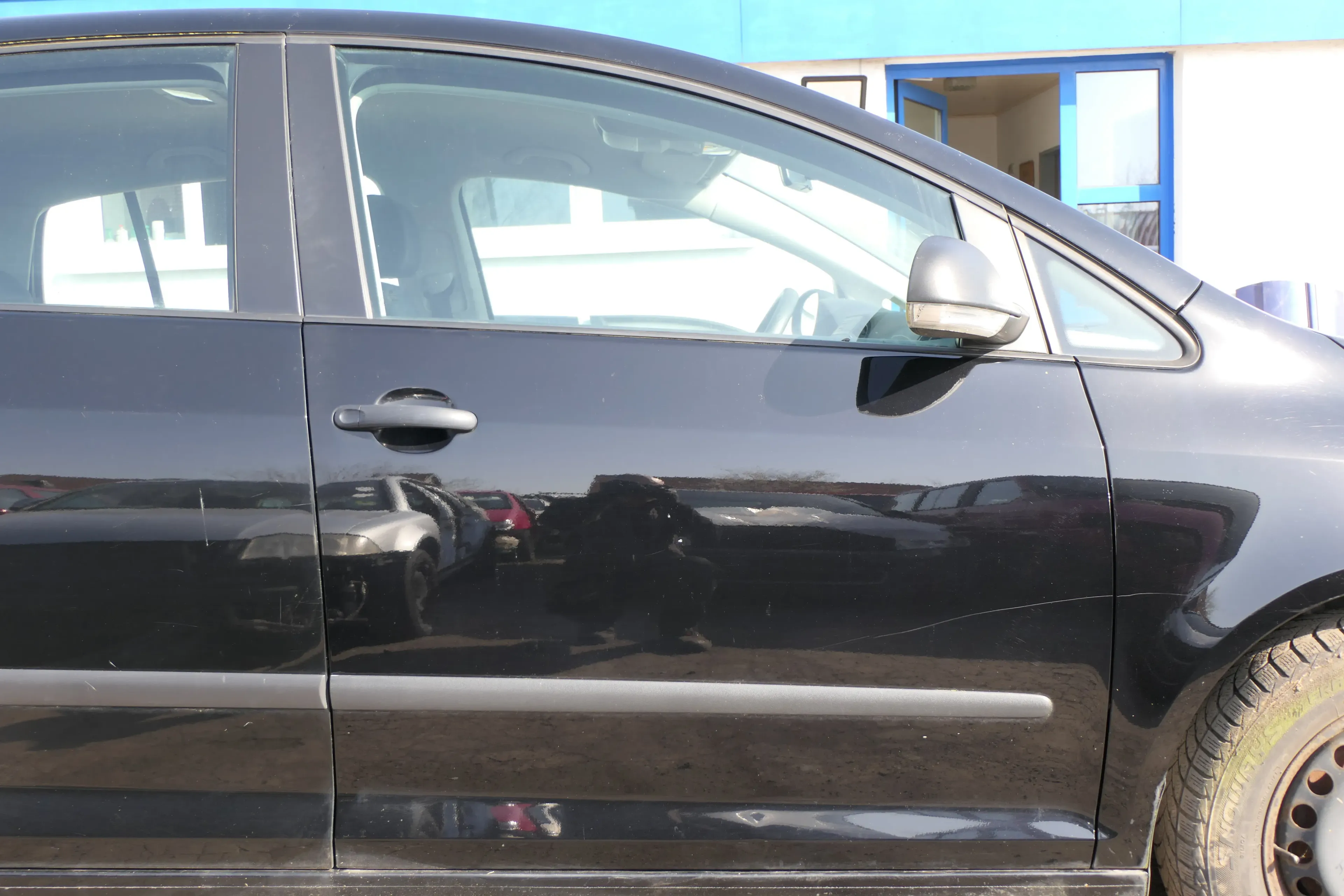 VW Golf Plus 5M Tür vorne rechts Beifahrertür schwarz L041 uni - Bild 1