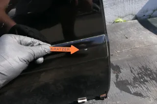 Audi A4 B5 Tür hinten rechts schwarz LY9B brilli(Leiste+Griff beachten) Facelift - Bild 8