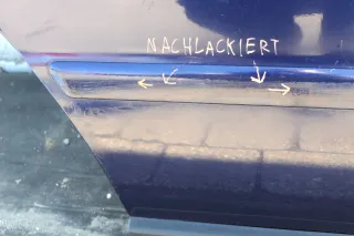 VW Passat 3B 3BG Kombi Variant Tür hinten rechts blau LB5N indigoblau + Scheibe - Bild 3