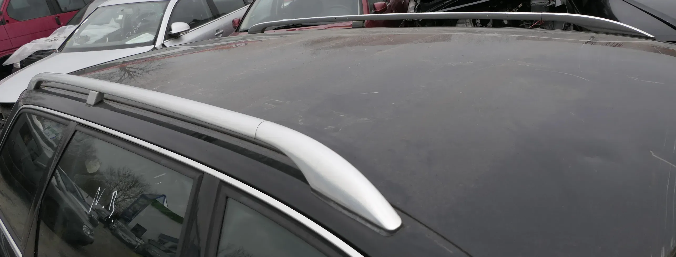 Audi A6 4B Dachreling Dach Chrom silber beide rechts und links Reling 2 Stück - Bild 1