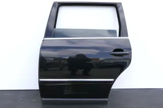 VW Passat 3B 3BG Kombi Variant Tür hinten links schwarz LC9Z metallic Scheibe - Bild 1