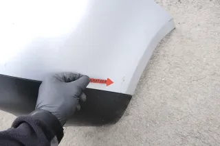 VW Touran 1T Stoßstange hinten Heckstoßstange Stoßfänger silber grau LA7W refle - Bild 5
