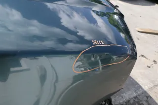 Skoda Octavia 1Z Kotflügel vorne rechts grün LF6K auch Kombi - Delle - Bild 4