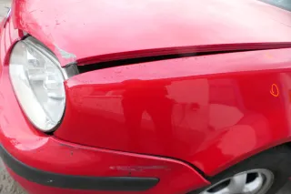 VW Golf 4 1J Kotflügel vorne links rot LY3D - kleine Hageldellen - Bild 4