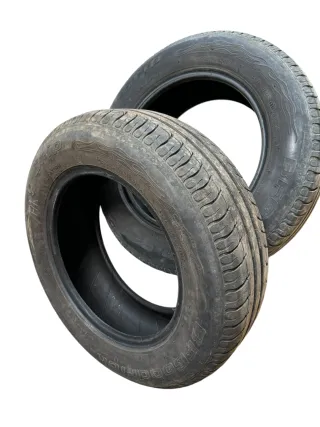 2x VW Golf A3 NUR Reifen 195/65 R15 91H Sommerreifen 2x ca. 6-7 mm NUR REIFEN - Bild 1