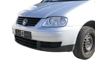VW Touran 1T Stoßstange vorne Frontstoßstange Stoßfänger silber LA7W SWR - Bild 2