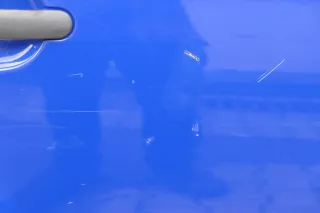 Skoda Fabia 5J Limousine Tür hinten rechts blau LF5K - Delle - Bild 8
