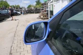 VW Lupo Arosa manueller Spiegel Außenspiegel links manuell blau LW5Z - Bild 3