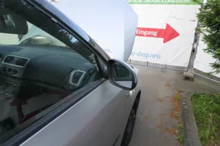Fabia 5J elektrisch Spiegel Außenspiegel rechts mit Glas grau silber LA7W - Bild 2