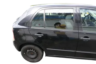 Skoda Fabia 6Y Limousine Schrägheck Tür hinten rechts schwarz LF9R - Bild 3