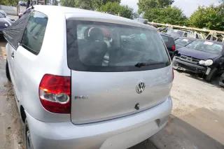 VW Fox 5Z Heckklappe Kofferraumklappe Klappe hinten + Scheibe silber LA7W - Bild 2