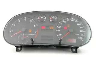 A3 8L Tacho Tachometer Kombiinstrument 8L0919860A 303.000km Benziner 260km/h - Bild 1