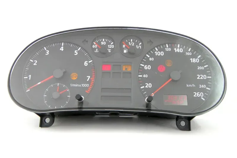 A3 8L Tacho Tachometer Kombiinstrument 8L0919860A 303.000km Benziner 260km/h - Bild 1