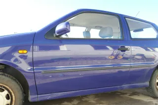 VW Polo 6N 6N2 Tür vorne links Fahrertür 2/3-Türer blau LD5D - Bild 1
