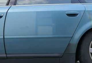 Audi A6 4B C5 Tür Türblatt hinten links  grün blau LX6V jaspisgrün nur Türblatt - Bild 1