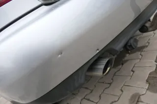 Audi A4 B5 Limousine Stoßstange hinten Heckstoßstange silber grau LY7M biscaBj99 - Bild 5