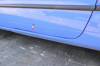 VW Lupo Seat Arosa Tür vorne links Fahrertür blau LR5A (mechanischer FH) - Bild 4