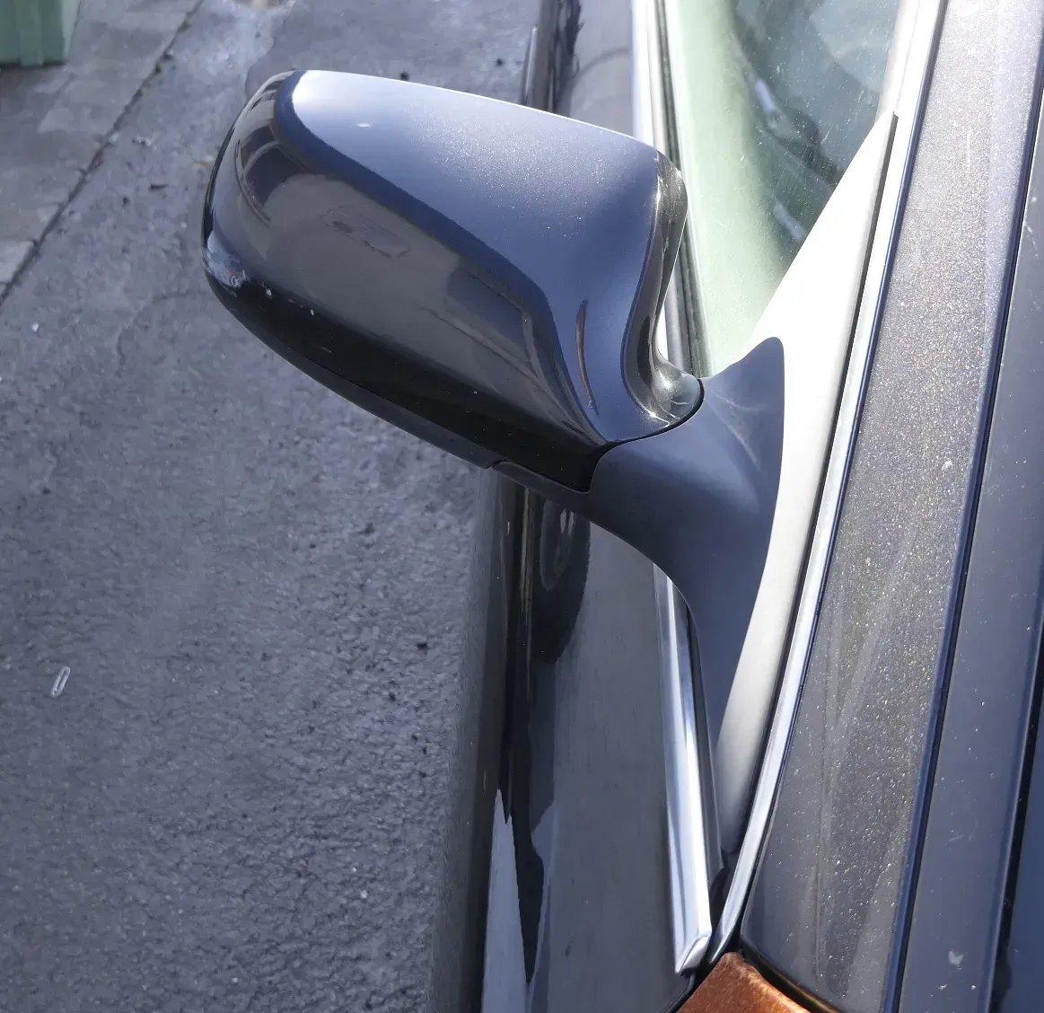 Audi A6 4B Spiegel Außenspiegel rechts elektrisch schwarz LZ9W mit Glas - Bild 1