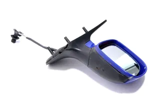 VW Polo 6N2 manueller Spiegel Außenspiegel rechts außen blau LA5C - Bild 8