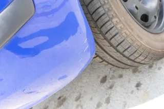 Skoda Fabia 6Y Schrägheck Stoßstange hinten Heckstoßstange blau LF5K - Bild 2