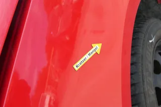VW Lupo Kotflügel vorne links rot LP3G vorn - Bild 4