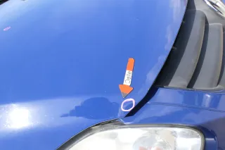 VW Fox 5Z Motorhaube Klappe vorn vorne blau LL5M Haube - Bild 3