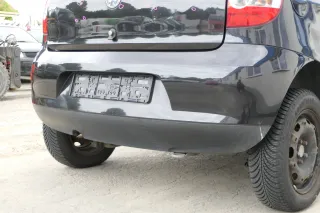 VW Fox 5Z Stoßstange hinten Stoßfänger schwarz LC9Z uni Heckstoßstange - Bild 3