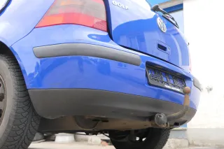 VW Golf 4 Limousine Stoßstange hinten Heckstoßstange Stoßfänger blau LW5Z - Bild 6