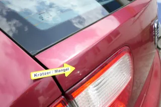 Seat Leon 1M Heckklappe Klappe hinten Kofferraumklappe rot LS3N Spoiler - Bild 6