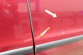 Seat Leon Toledo 1M Tür vorne rechts Beifahrertür rot LS3R - Bild 6