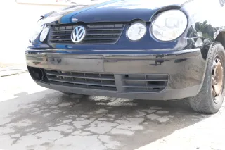 VW Polo 9N Stoßstange Frontstoßstange vorne schwarz L041 + Grill - Bild 3