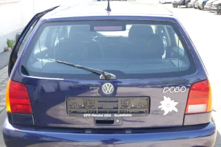 VW Polo 6N Heckklappe Klappe hinten Kofferraumklappe mit Scheibe blau LB5N - Bild 1