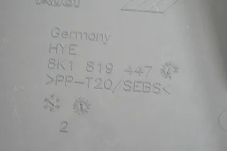 A4 8K A5 8T Abdeckung Wasserkasten Windlauf Abdeckung ORIGINAL aus NEUWAGEN - Bild 5