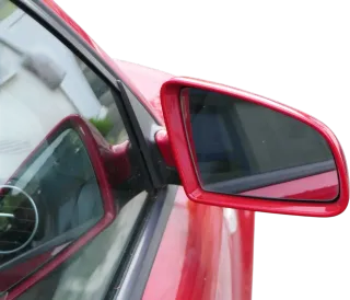Audi A3 8P elektrischer Spiegel Außenspiegel vorne rot LY3J + Glas - Bild 2